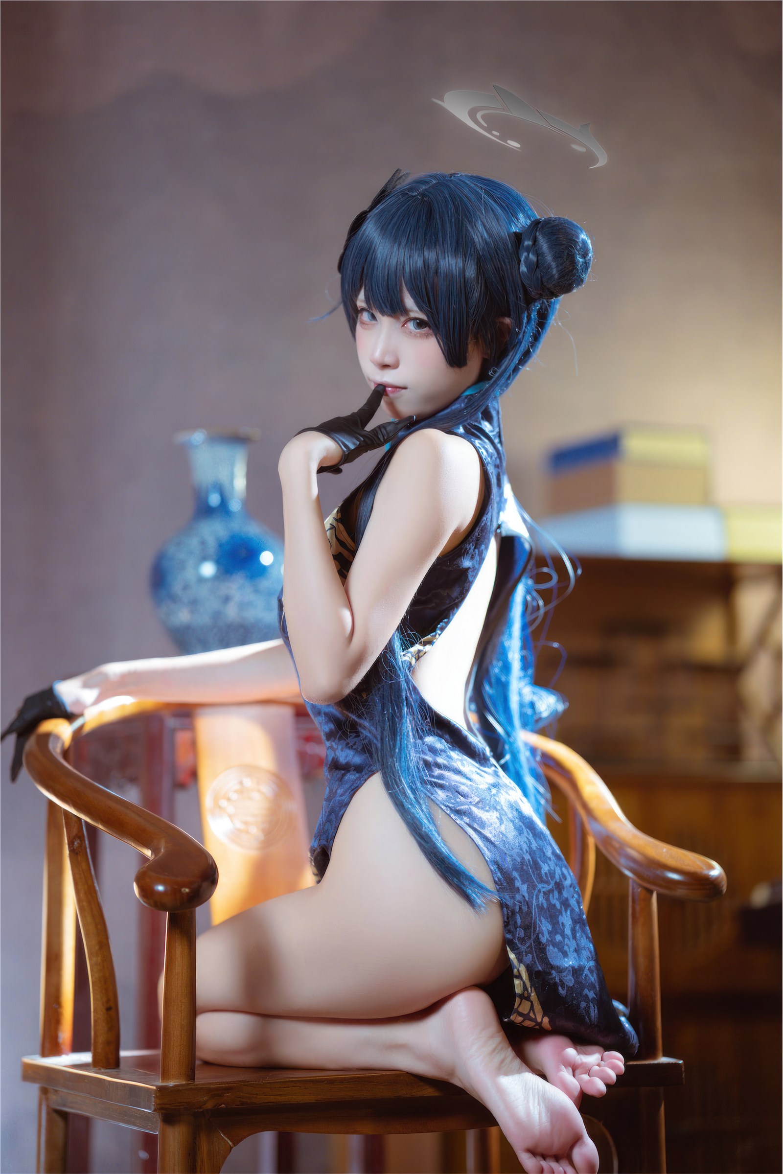 Is it the Three Worlds - NO.031 Blue Archival Concubine Saki Qipao(11)